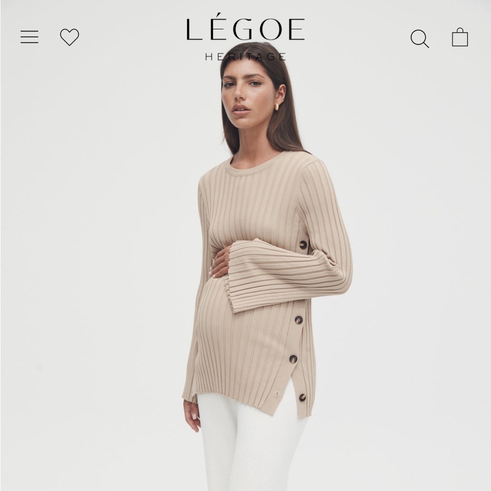 Legoe Heritage Luxe Maternity & Nursing Knit Top NWT ✨✨